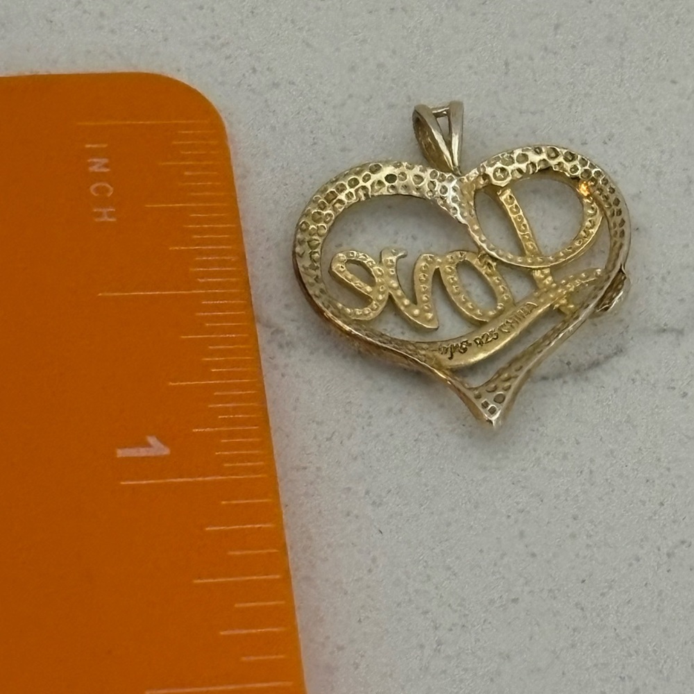 Silver 925 heart pendant - Picture 4 of 4